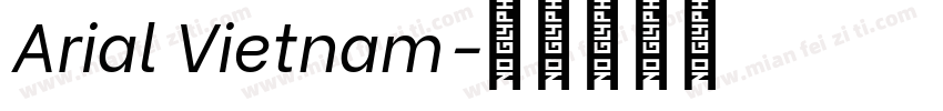 Arial Vietnam字体转换